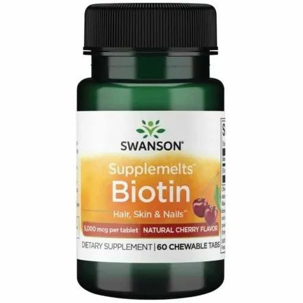 Biotyna 60 Tabletek do Ssania - Swanson