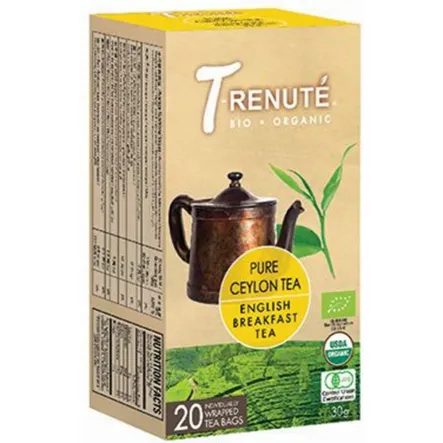 Herbata Czarna English Breakfast Bio 30 G (1,5 G X 20 g) - Renuka Teas Ceylon - Wyprzedaż