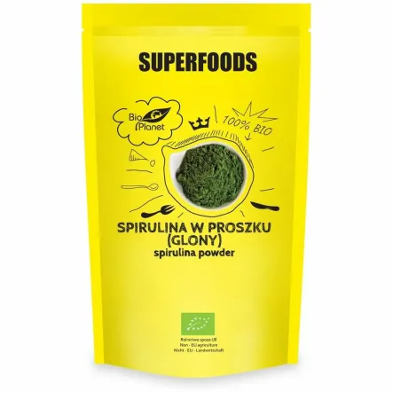 Spirulina w Proszku Glony Bio 200 g - Bio Planet