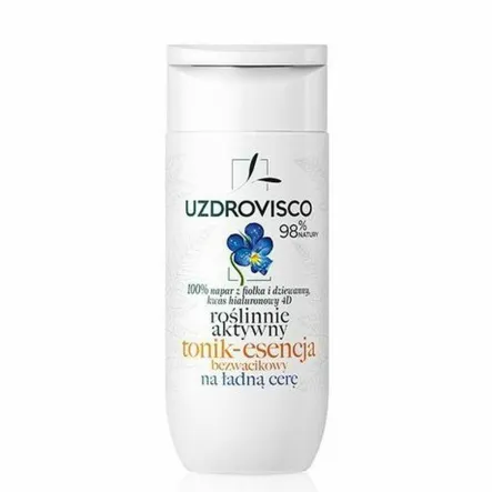 Tonik - Esencja Do Twarzy Nawilżająco - Łagodzący Bezwacikowy - Fiołek 150 ml - Uzdrovisco