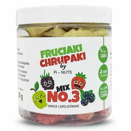 Owoce Liofilizowane Fruciaki Chrupaki No. 3 - 30 g - PI-NUTS