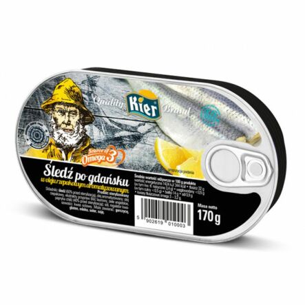 Śledź po Gdańsku w Oleju 170 g - Kier