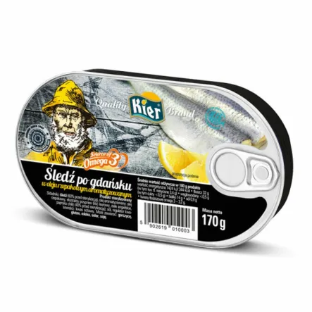 Śledź po Gdańsku w Oleju 170 g - Kier