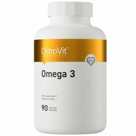 Omega 3 - 90 kapsułek - Kwasy Tłuszczowe DHA i EPA - OstroVit