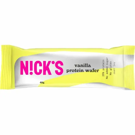 Wafelek Proteinowy Bezglutenowy o Smaku Waniliowym w Czekoladzie Mlecznej 40 g - Nicks
