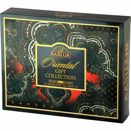 Mieszanka Herbat Czarnych/ Zielonych Oriental Assorted Gift Box 110 g (6x 10 Saszetek) - Basilur