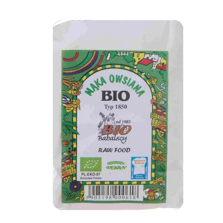 Mąka Razowa Owsiana Bio 500 g Babalscy 