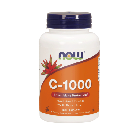 C-1000 RH Przedłużone Uwalnianie 100 Tabletek Now