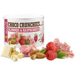 Malinowe Grudki Czekoladowe z Migdałami Choco Crunchies 140 g - Mixit