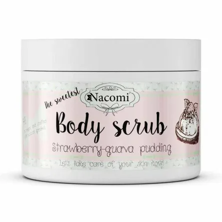 Peeling do Ciała Truskawkowy Pudding 200 g - Nacomi