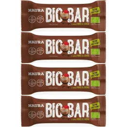 4 x Baton Daktylowy Kakao and  Kokos Bez Dodatku Cukru Bezglutenowy Bio 35 g - Naura