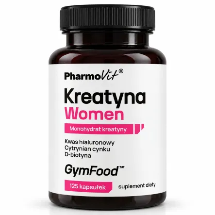 Kreatyna Women Monohydrat Kreatyny 125 Kapsułek – Pharmovit GymFood