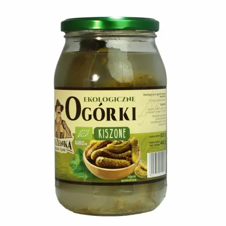 Ogórki Kiszone Bio 820 g (460 g) - NaturAvena 