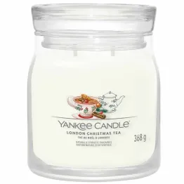 Świeca Średnia LONDON CHRISTMAS TEA - Wosk Sojowy 368 g - Yankee Candle