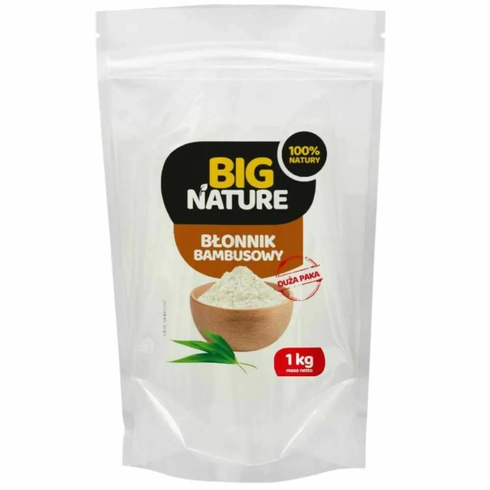 Błonnik Bambusowy 1 kg Big Nature Mąka Bambusowa do Diety Ketogenicznej 1000 g