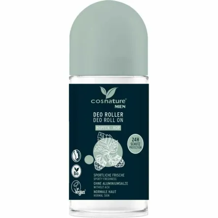 Naturalny Dezodorant Roll-On z Wyciągiem z Szyszek Chmielu 50 ml - Cosnature MEN