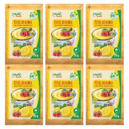 6 x Bio Kisiel do Kubka Smak Cytynowy z Kawałkami Malin 30 g - Vitally Food