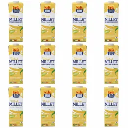 12 x  Napój Jaglany Bezglutenowy Bez Dodatku Cukru Bio 1L Isola Niesłodzony