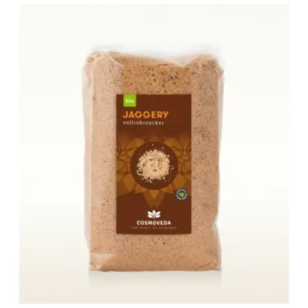 Cukier Trzcinowy Jaggery Bio 400 G - Cosmoveda