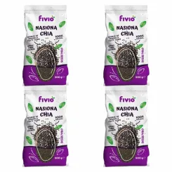 4 x Nasiona Chia 500 g - Vivio - Nasiona Szałwii Hiszpańskiej
