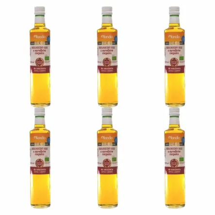 6 x Olej z Zarodków Rzepaku Do Smażenia Bio 500 ml - Olandia