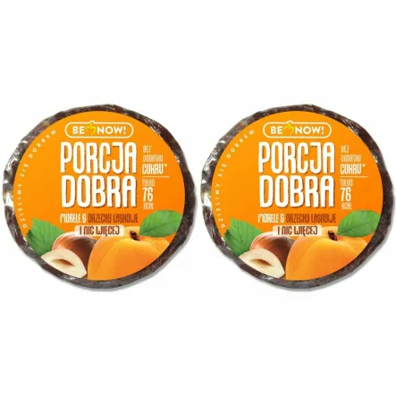 2 x Przekąska Owocowo-Orzechowa Morele, Orzechy Laskowe 25 g Porcja Dobra