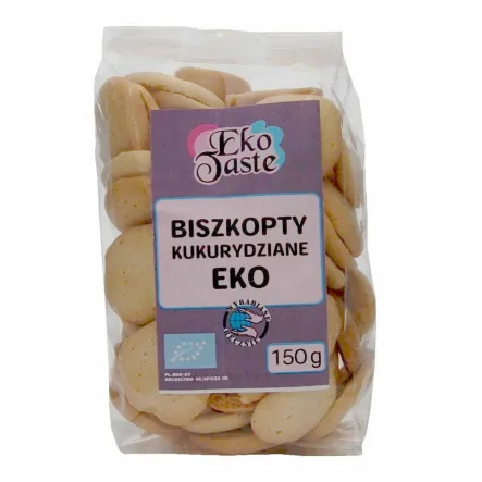 Biszkopty Kukurydziane Bio 150 g - Eko Taste - Przecena Krótka Data Minimalnej Trwałości