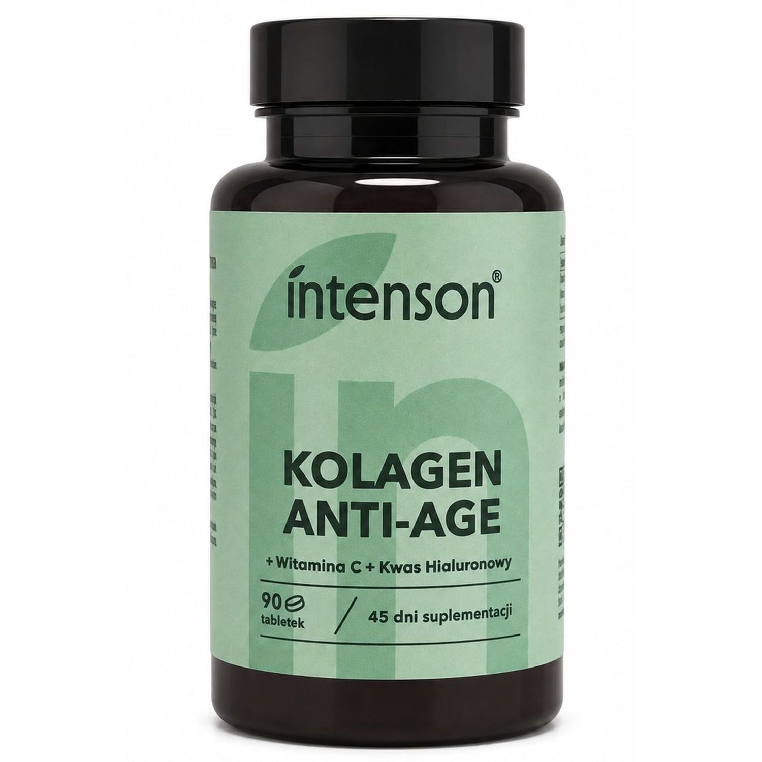 Kolagen Anti-Age z Witaminą C i Kwasem Hialuronowym 90 Tabletek - Intenson