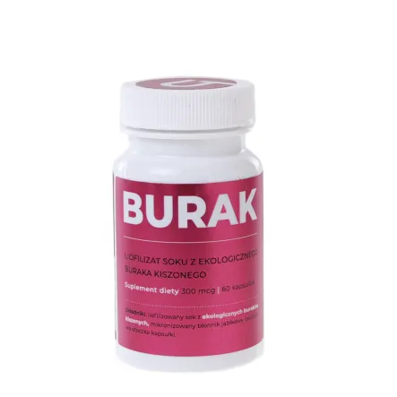 BR60 Liofilizat Soku z Eko Buraków Kisz. 300 mg 60 szt Visanto 