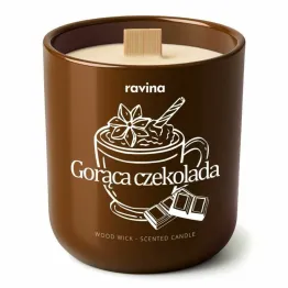 GORĄCA CZEKOLADA Sojowa Świeca Zapachowa w Szkle 175 g - Salire