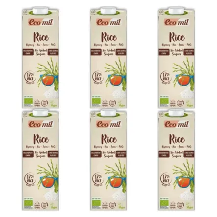 6 x Napój Ryżowy Bio 1 l UHT Ecomil