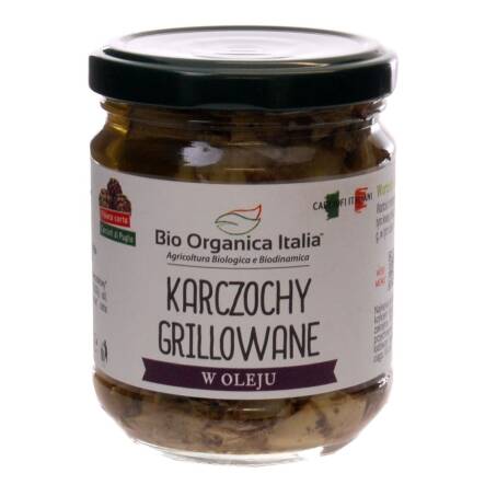 Karczochy Grillowane w Oleju Słoik Bio 190 g Bi Organica Italia