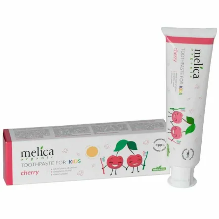 Pasta do Zębów Dla Dzieci Bez Fluoru Wiśniowa 100 ml - Melica
