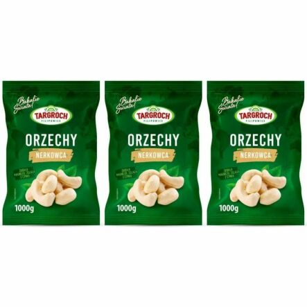 Zestaw 3 x Orzechy Nerkowca Połówki 1 kg - Targroch