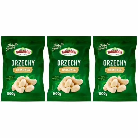 Zestaw 3 x Orzechy Nerkowca Połówki 1 kg - Targroch