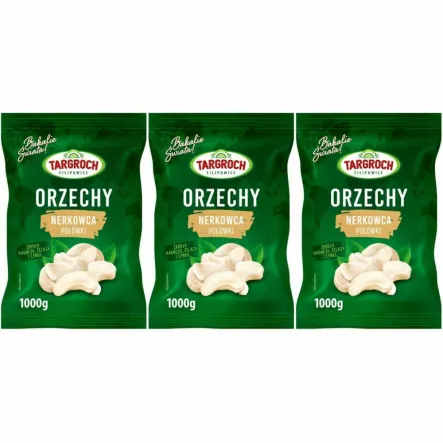 Zestaw 3 x Orzechy Nerkowca Połówki 1 kg - Targroch