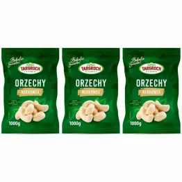 Zestaw 3 x Orzechy Nerkowca Połówki 1 kg - Targroch