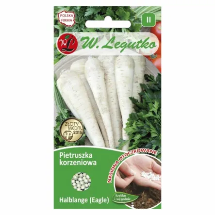 Pietruszka Korzeniowa HALBLANGE Nasiona Otoczkowane ok. 300 sztuk - Legutko