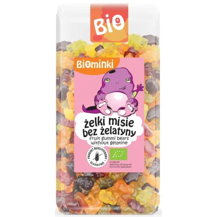 Żelki Misie Bez Żelatyny Bio 400 g Biominki