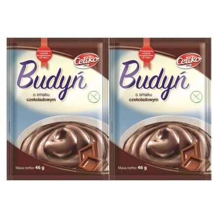 2 x Budyń Czekoladowy Bezglutenowy 46 g Celiko