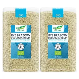 2 x Ryż Brązowy Długoziarnisty Bezglutenowy Bio 1 kg - Bio Planet