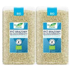 2 x Ryż Brązowy Długoziarnisty Bezglutenowy Bio 1 kg - Bio Planet