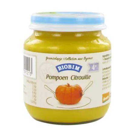 Puree z Dyni Dla Niemowląt Powyżej 4 Miesiąca Bio 125 g - Biobim