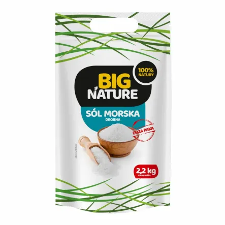 Sól Morska Drobna 2,2 kg - Big Nature