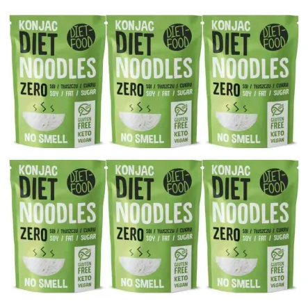 6 x Makaron Shirataki Konjac Noodles Zero 200 g - Diet-Food
