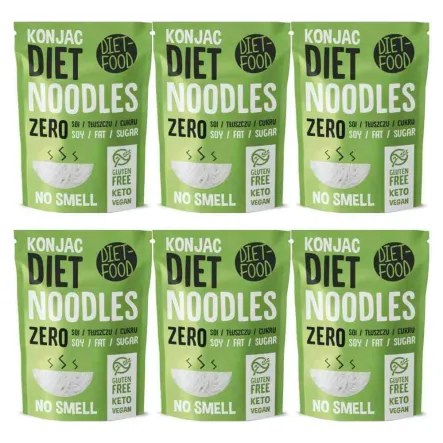 6 x Makaron Shirataki Konjac Noodles Zero 200 g - Diet-Food