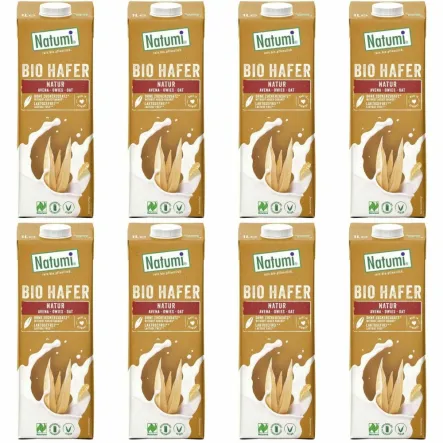8 x Napój Owsiany Bio BEZ DODATKU CUKRU 1 L  - Natumi