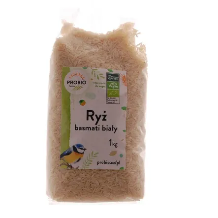 Ryż Basmati Biały Bio Bezglutenowy 1 kg  Probio