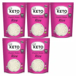 5 x Makaron Keto (Konjac Typu Noodle W Kształcie Ryżu) Bio 270 g (200 g) - Keto Chef