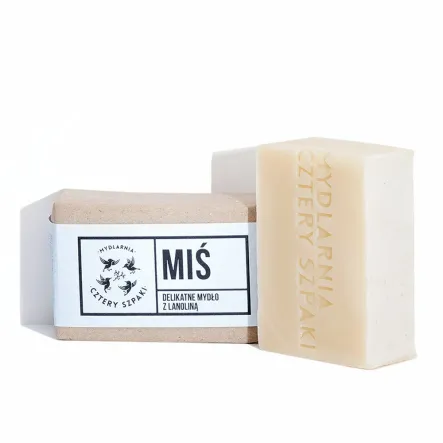 Mydło Miś z Lanoliną Delikatne 110 g - 4 Szpaki